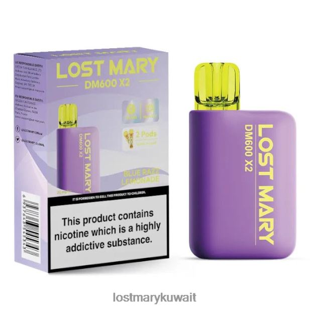 لوست ماري DM600 X2 vape القابل للتصرف - Lost Mary Online Store عصير الليمون الأزرق 6N448P188