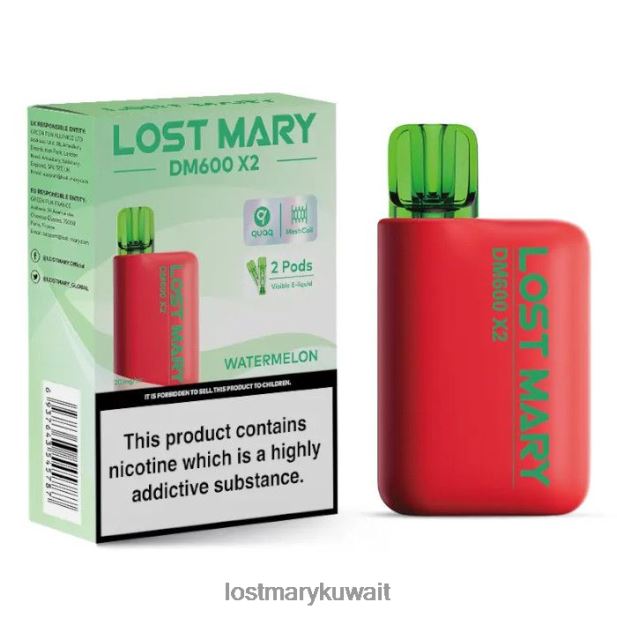 لوست ماري DM600 X2 vape القابل للتصرف - Lost Mary Puffs بطيخ 6N448P200