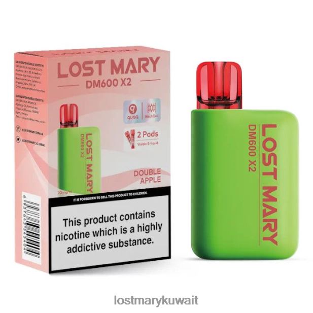 لوست ماري DM600 X2 vape القابل للتصرف - Lost Mary Vape تفاحة مزدوجة 6N448P191