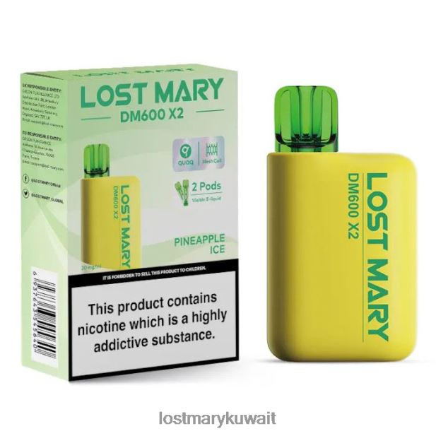لوست ماري DM600 X2 vape القابل للتصرف - Lost Mary Vape Price ثلج الأناناس 6N448P204